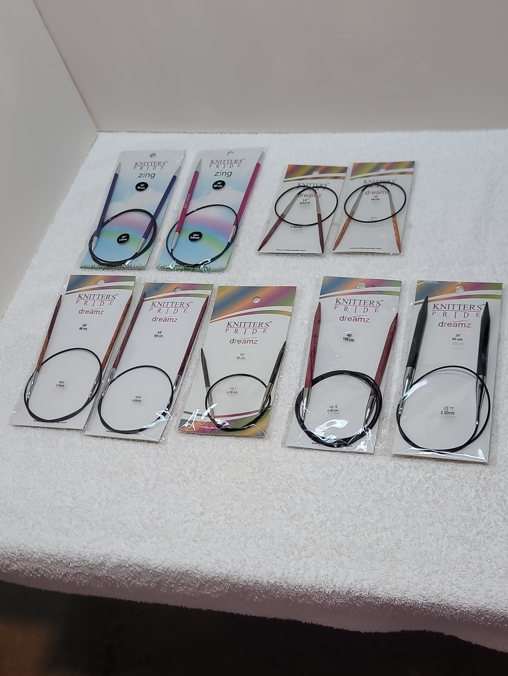 Knitter's Pride Dreamz Circular Knitting Needles - Assorted Colors - NWT - 9 pcs